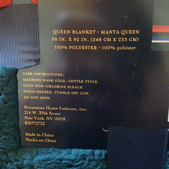 Pendleton Sherpa Fleece Reversible Blanket Throw (NWT) - Picture 3 of 5